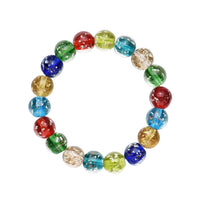 Red Color Murano Style Stretch Bracelet