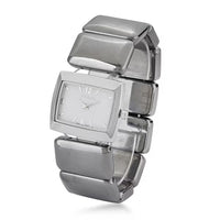Terahertz 30x20mm Block Japanese Movement Stretch Bracelet Watch 430.00 ctw