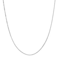 Oval Link Chain in Rhodium Over Sterling Silver 1.42 Grams 18 Inches