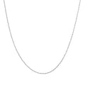 0.9mm Fancy Chain in Rhodium Over Sterling Silver 1.52 Grams 18 Inches - Sticky add to cart bar