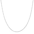 Box Chain in Rhodium Over Sterling Silver 1.31 Grams 18 Inches - Sticky add to cart bar