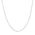 Station Chain in Rhodium Over Sterling Silver 1.93 Grams 20 Inches - Sticky add to cart bar