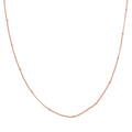 Station Chain in 14K Rose Gold Over Sterling Silver 20 Inches 1.97 Grams - Sticky add to cart bar