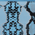 "Snakeskin Print Genuine Leather Women's Wallet SIZE: 7.5(L)x4.5(W)x0.5(H) inches COLOR: Blue" - Sticky add to cart bar