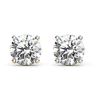 14K Yellow Gold Diamond (I2-I3) Earrings 0.25 ctw