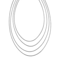 Multi Layer Snake Chain Necklace (20 Inches) in Stainless Steel
