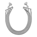 Multi Layer Snake Chain Bracelet in Stainless Steel (8.00 In) - Sticky add to cart bar
