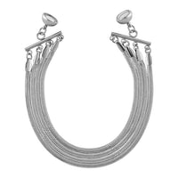 Multi Layer Snake Chain Bracelet in Stainless Steel (8.00 In)