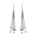 Multi Layer Snake Chain Dangle Earrings in Stainless Steel - Sticky add to cart bar