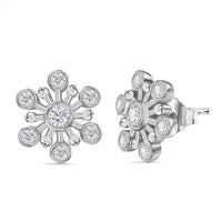 Moissanite 0.71 ctw Earrings in Rhodium Over Sterling Silver