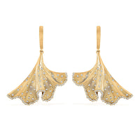 Clarte Gilded Collection Moissanite 0.90 ctw Earrings in Vermeil Yellow Gold Over Sterling Silver