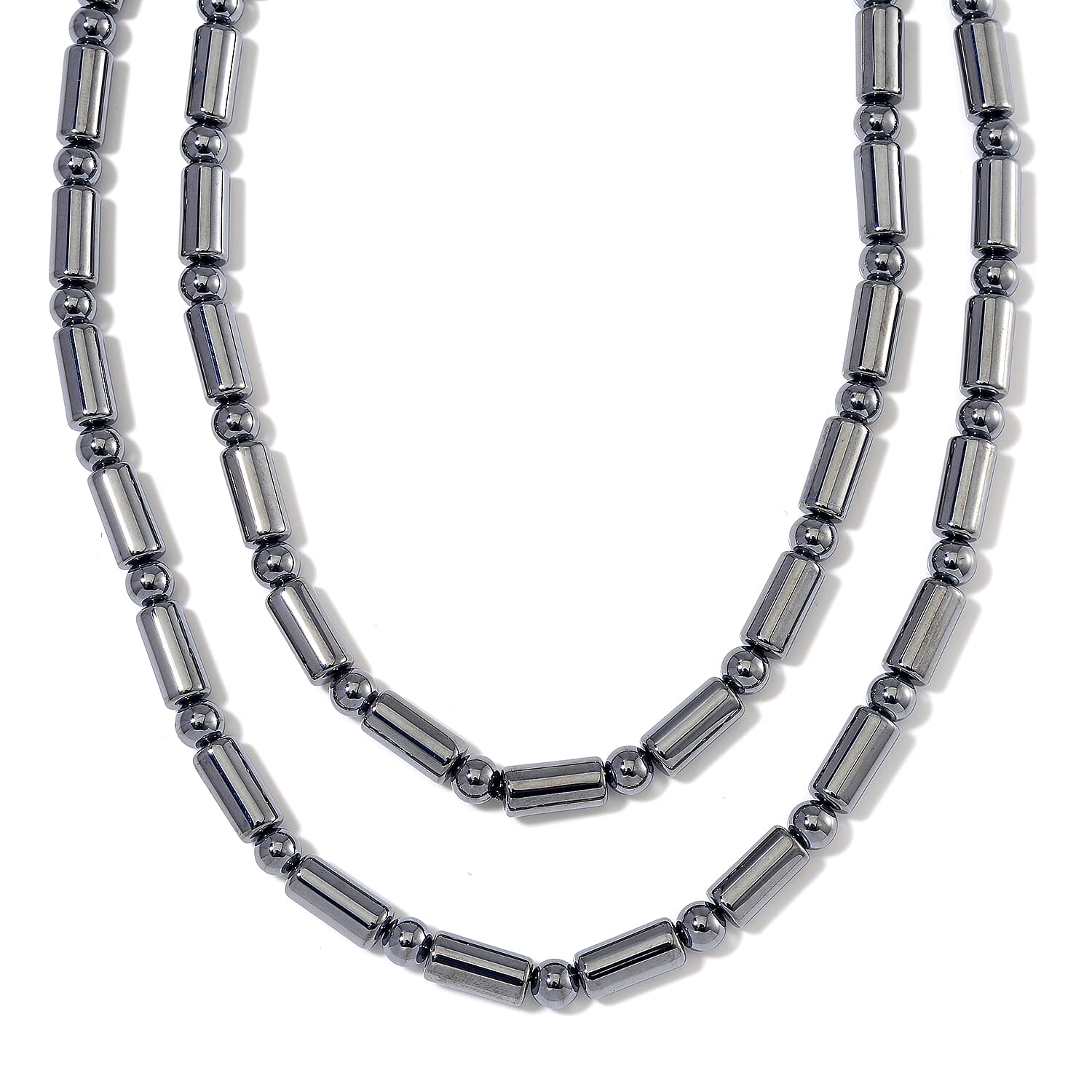 Terahertz 333.50 ctw Barrel and Beaded Necklace 36 Inches