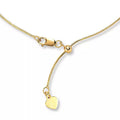 0.8mm Snake Chain Adjustable Necklace in 14K Yellow Gold Over Sterling Silver 3.50 Grams 24 Inches - Sticky add to cart bar