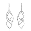 Spiral Twist Earrings in Sterling Silver - Sticky add to cart bar