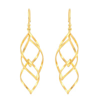 Spiral Twist Earrings in Sterling Silver