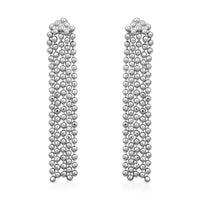 Beaded Cascade Earrings in Sterling Silver