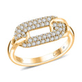 Clarte Chaine De Amore Collection Moissanite 0.60 ctw Ring in Vermeil Yellow Gold Over Sterling Silver - Sticky add to cart bar