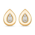 Clarte Gatsby Collection Moissanite Pear Stud Earrings in Vermeil YG Over Sterling Silver 0.40 ctw - Sticky add to cart bar