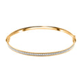 14K Yellow Gold Over Sterling Silver Bangle Bracelet (7.00 In) 4.70 Grams - Sticky add to cart bar