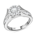 White Diamond G-H I2 1.30 ctw Ring in 14K White Gold (Size 8.0) 5.25 Grams - Sticky add to cart bar