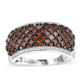 Doorbuster Luxoro 10K White Gold Red Diamond (IR), Diamond (I2) Ring (Size 10.0) 1.50 ctw - Sticky add to cart bar