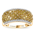Doorbuster Luxoro 10K White Gold Red Diamond (IR), Diamond (I2) Ring (Size 10.0) 1.50 ctw - Sticky add to cart bar