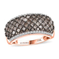 Doorbuster Luxoro 10K White Gold Red Diamond (IR), Diamond (I2) Ring (Size 10.0) 1.50 ctw - Sticky add to cart bar