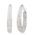 Doorbuster Deal Simulated Diamond Earrings in Silvertone 2.65 ctw - Sticky add to cart bar