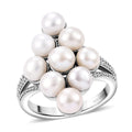 Karis Freshwater Pearl Ring in Platinum Bond (Size 10.0) - Sticky add to cart bar