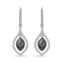 Karis Blue Diamond (IR) Accent Earring in Platinum Bond