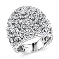 Doorbuster Diamond Ring in Sterling Silver (Size 10.0) (Del. in 7-10 Days) 1.40 ctw