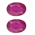 AAA Ruby Set of 2 (Ovl 6x4 mm) 1.00 ctw - Sticky add to cart bar
