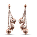 18K Vermeil RG Over Sterling Silver Fancy Earrings (2.10 g) - Sticky add to cart bar