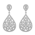 Karis Diamond Accent Earrings in Platinum Bond - Sticky add to cart bar