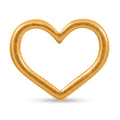 Electroform Heart Pendant without Chain in 24K Yellow Gold - Sticky add to cart bar
