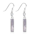 Simulated White Diamond 12.00 ctw Earrings in Sterling Silver - Sticky add to cart bar