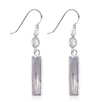 Simulated White Diamond 12.00 ctw Earrings in Sterling Silver
