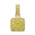 Doorbuster Yellow Diamond (IR) Pendant in Platinum Over Sterling Silver 0.33 ctw - Sticky add to cart bar