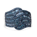 Diamond Woven Waves Ring in Sterling Silver - Sticky add to cart bar