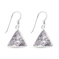 Simulated Purple Diamond 12.50 ctw Earrings in Sterling Silver - Sticky add to cart bar