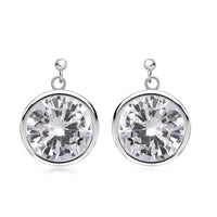 7893452 Simulated White Diamond 22.70 ctw Earrings in Sterling Silver