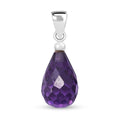 Simulated Pink Diamond Drop Pendant in Sterling Silver 4.40 ctw - Sticky add to cart bar