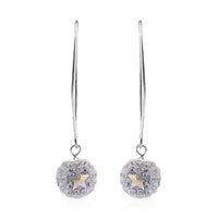 White Austrian Crystal Earrings