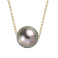 Certified & Appraised Luxoro AAAA Tahitian Pearl Necklace in 14K Yellow Gold 18-20 Inches - Sticky add to cart bar