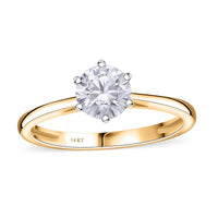 14K Yellow Gold Luxuriant Lab Grown Diamond (VS) Ring (Size 8.0) 1.00 ctw