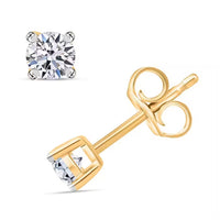 SGL Certified Luxuriant Lab Grown Diamond VS 2.00 ctw Stud Earrings in 14K Yellow Gold