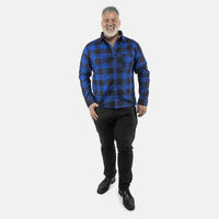 Tamsy Blue Long Sleeve Button-up Shirt - M
