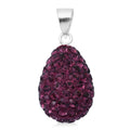 Purple Austrian Crystal Pendant in Sterling Silver - Sticky add to cart bar