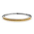 D'Joy Yellow Diamond 1.50 ctw Bangle Bracelet in Rhodium Over Sterling Silver (7.25 In) - Sticky add to cart bar