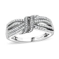 Doorbuster White Diamond Ring in Rhodium Over Sterling Silver (Size 7.0) 0.50 ctw - Sticky add to cart bar